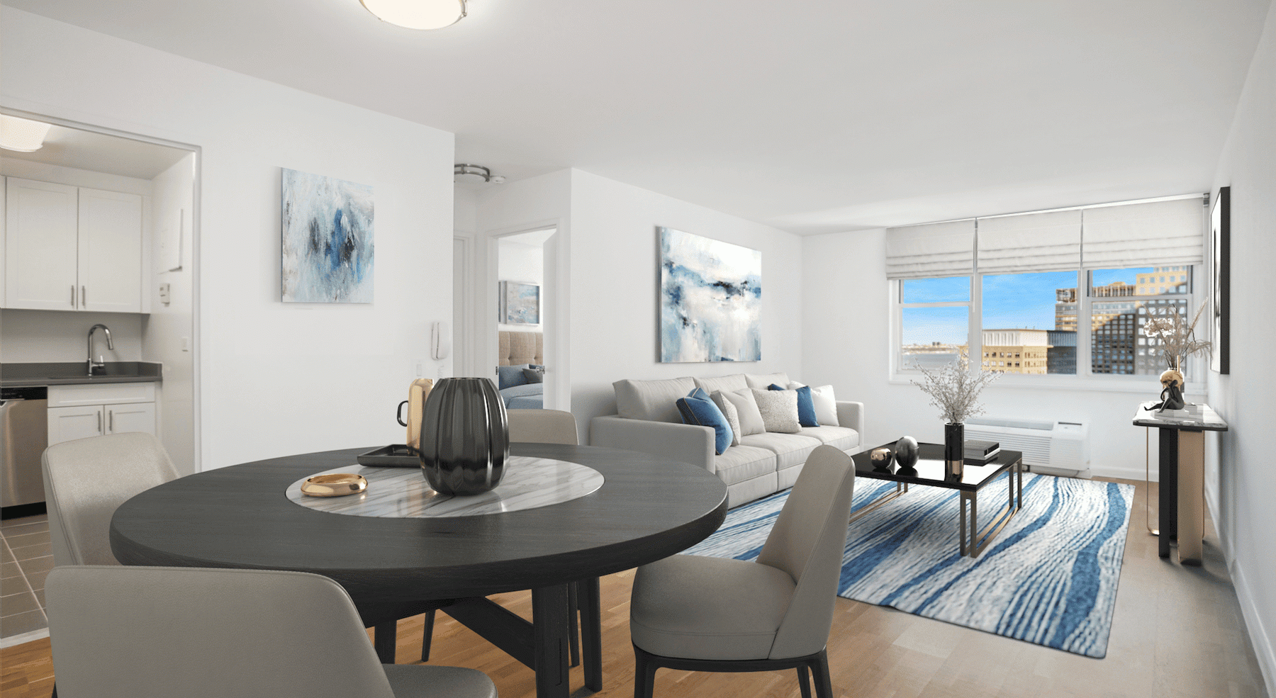 dining area near the living room